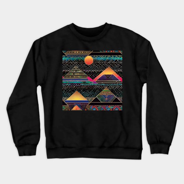 Psychedelic Apocalypse Eclipse Dreams 117 Crewneck Sweatshirt by Benito Del Ray